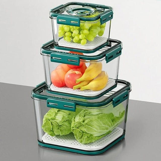 Food Storage Box, Refrigerator Storage Container (Pack of3)